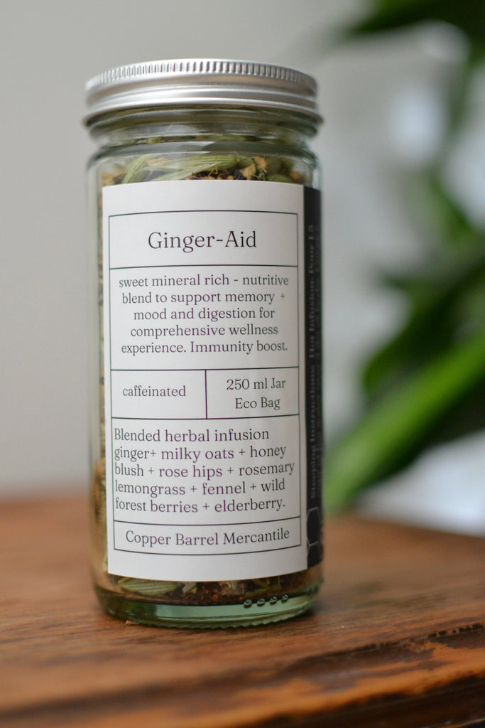 Dark Gray Ginger-Aid Tea