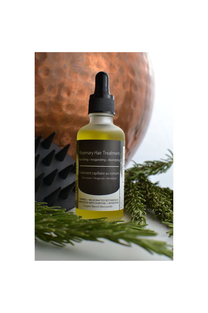 Dark Olive Green Rosemary Hair Treatment