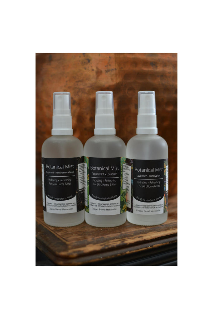 Dark Olive Green Botanical Mists || Rosemary,Lavender, Eucalyptus