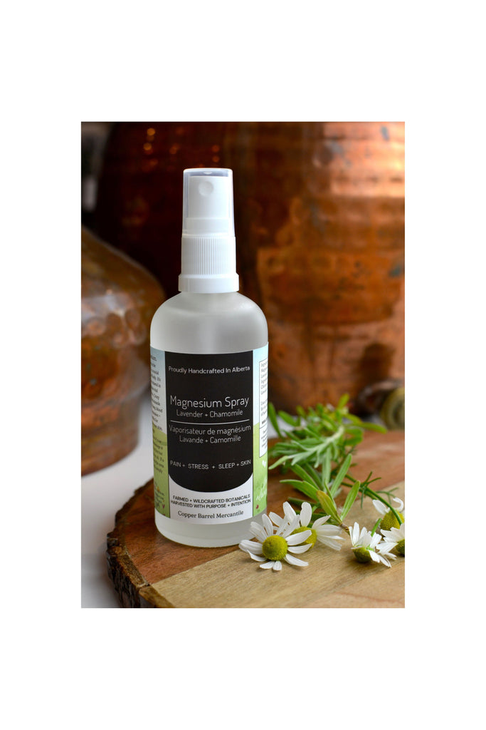 Dark Olive Green Lavender & Chamomile Magnesium Spray