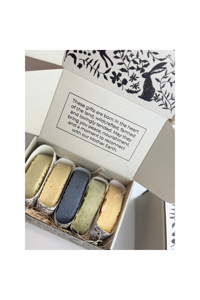 Light Gray Herbal Soap Gift Set
