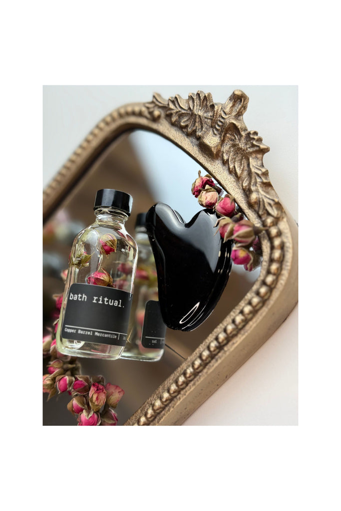 Dark Gray Touch of Rose || Bath Oil || Bath Ritual