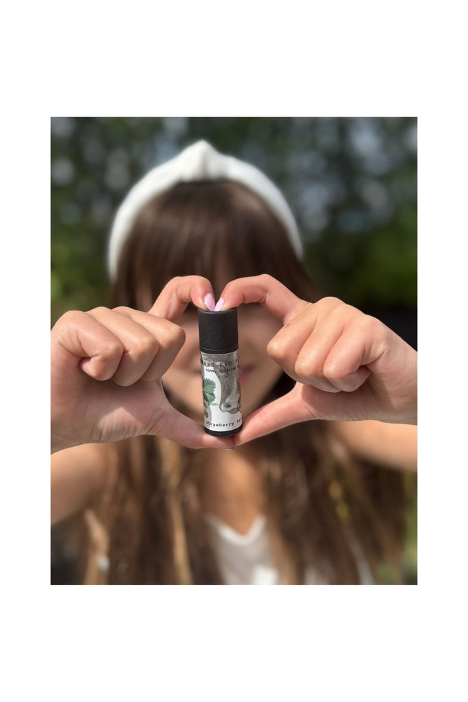 Dark Slate Gray Strawberry Tallow Lip Balm