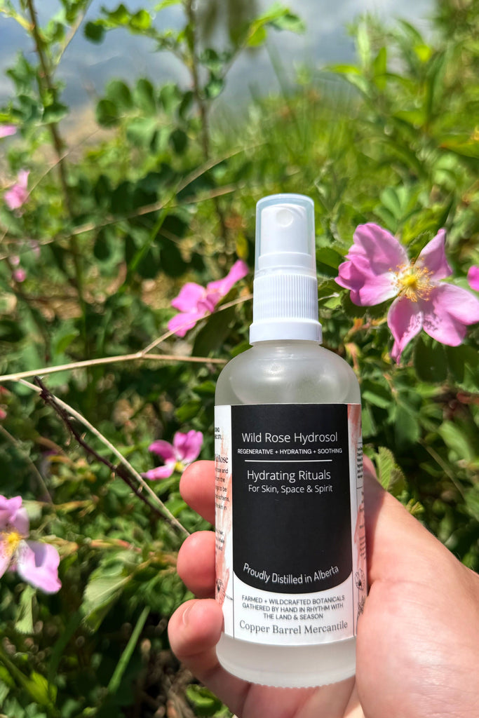 Dark Olive Green Wild Rose Hydrosol