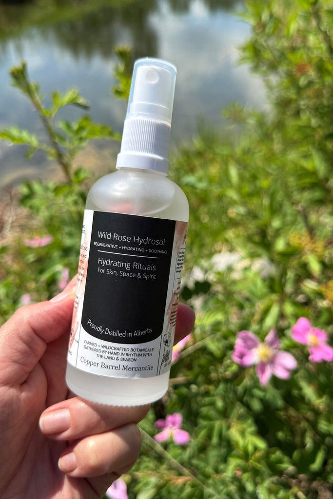 Dark Olive Green Wild Rose Hydrosol