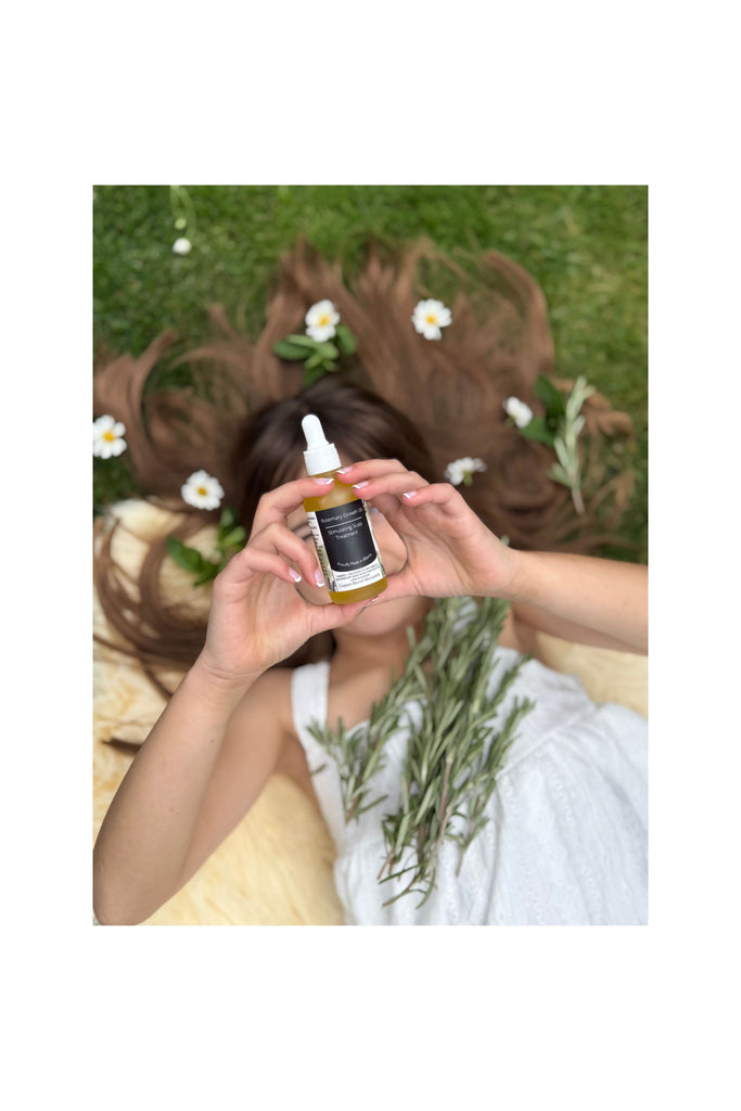 Dim Gray Rosemary Hair Growth Oil