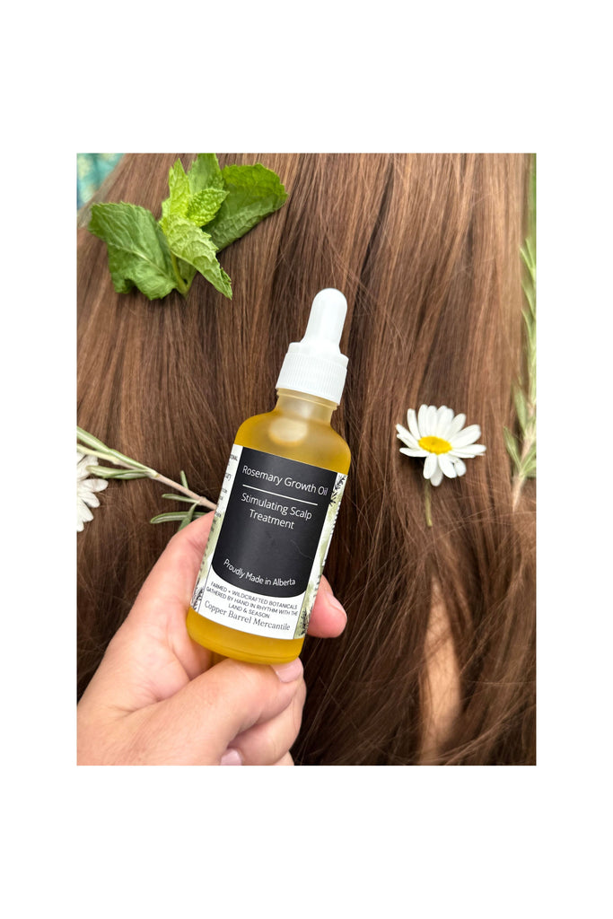 Dark Olive Green Rosemary Hair Growth Oil