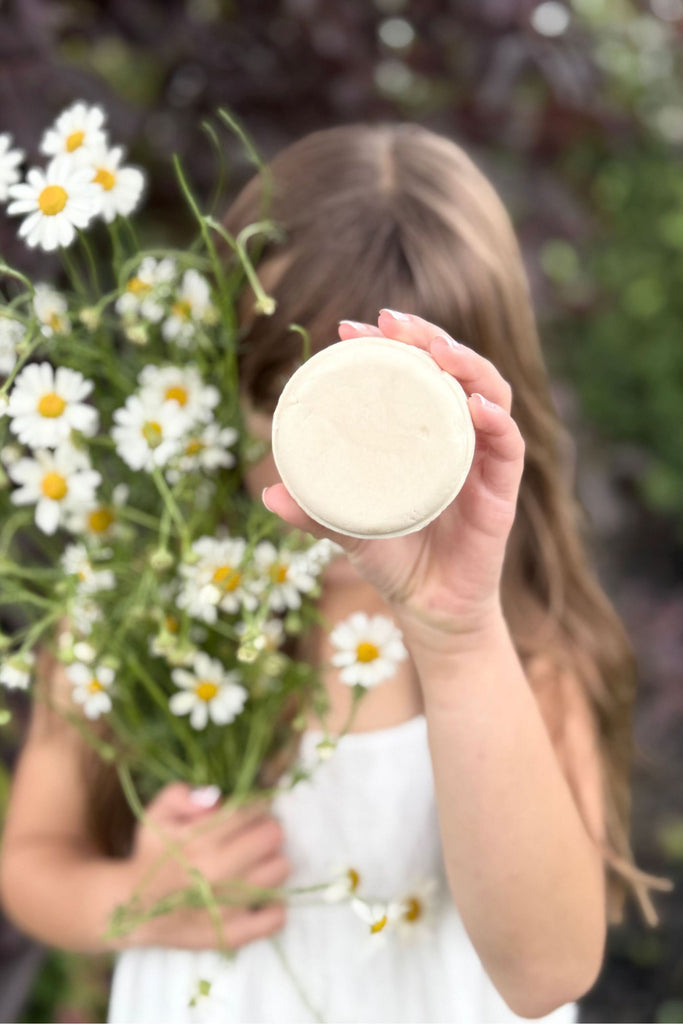 Dark Olive Green Herbal Harmony Shampoo Bar