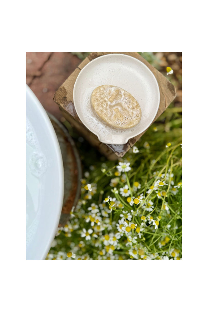 Light Gray Lemongrass + Ginger + Turmeric Bar Soap