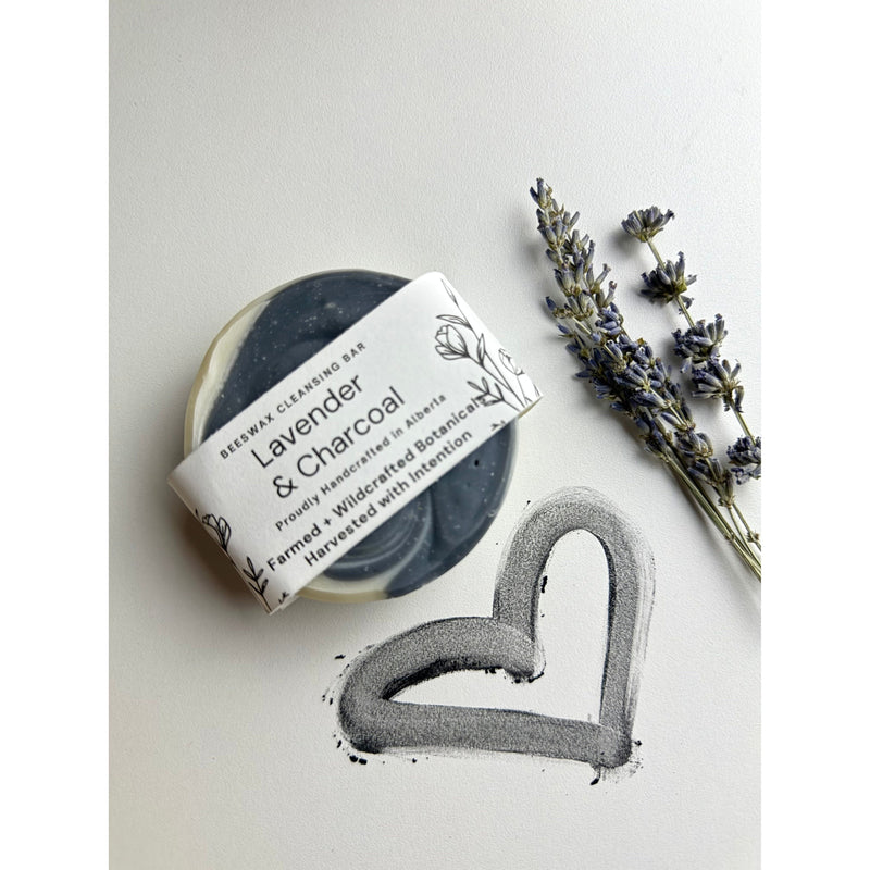 Loofah Lavender + Charcoal Bar Soap