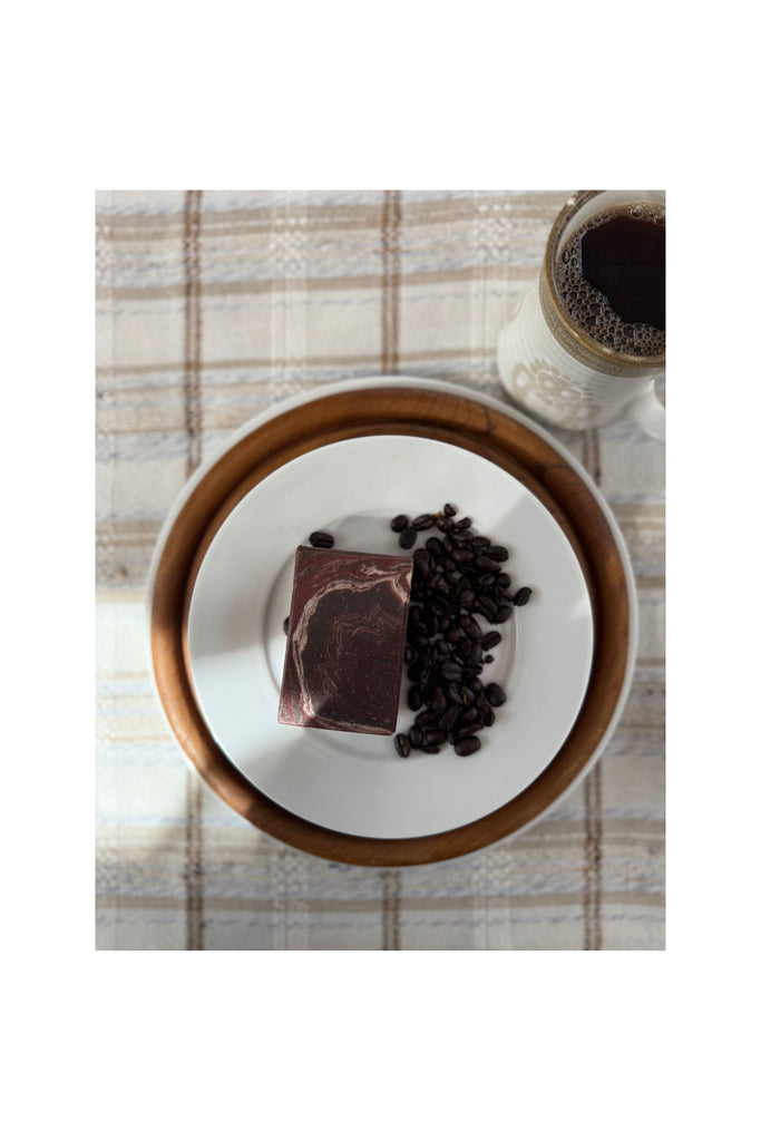 Dark Gray Coffee Soap Blocks