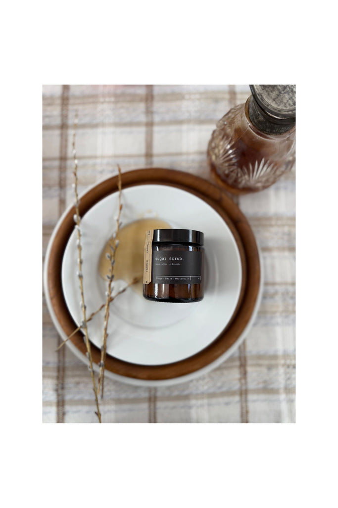 Dark Gray Maple Syrup Foaming Sugar Scrub