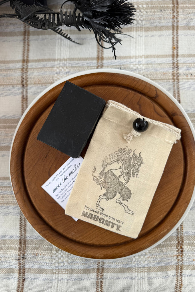 Gray Krampus Soap (Chunk of Coal)