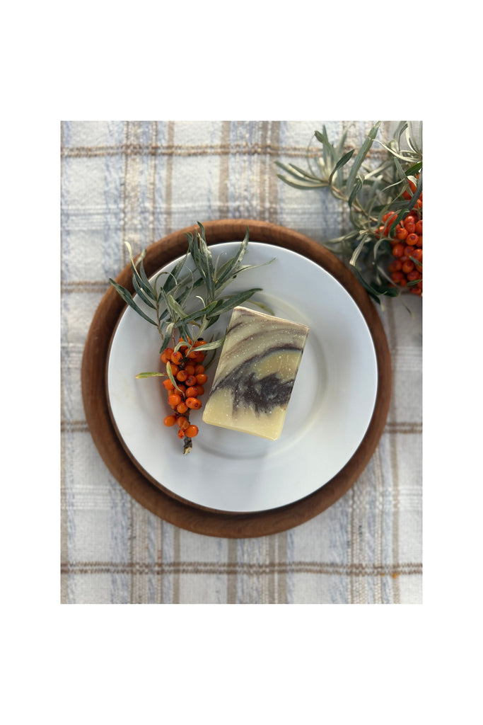 Gray Sea Buckthorn Block of Soap