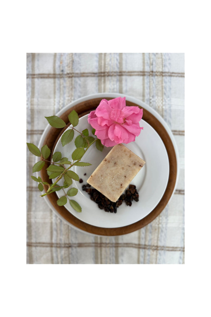 Gray Rosehip Block of Soap