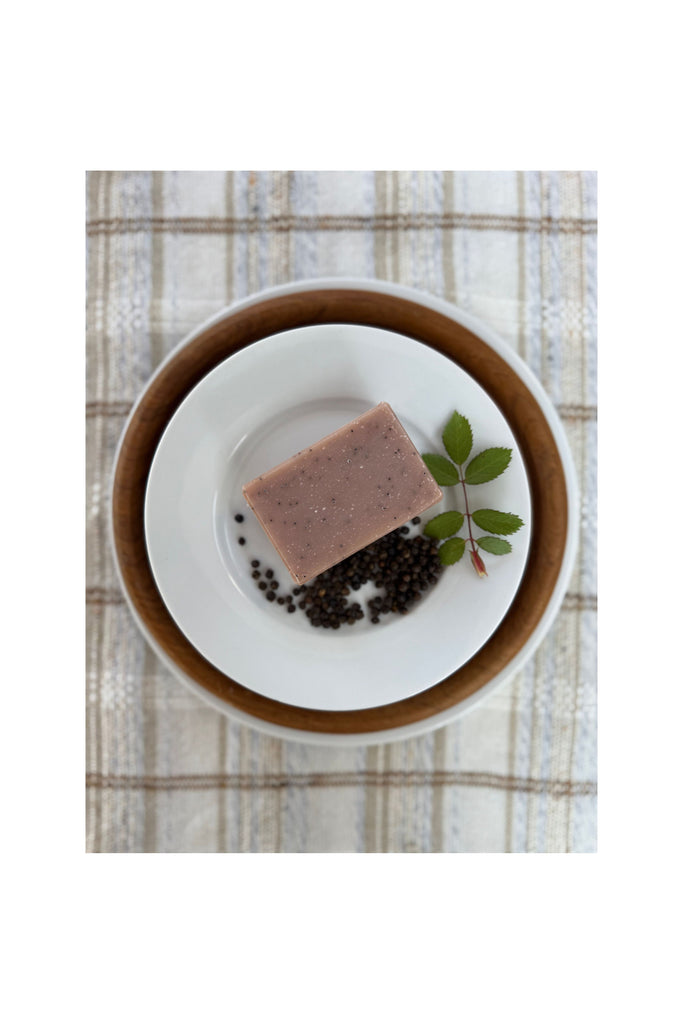 Gray Rose & Pepper Block of Soap