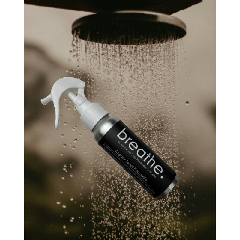 breathe. shower spray.