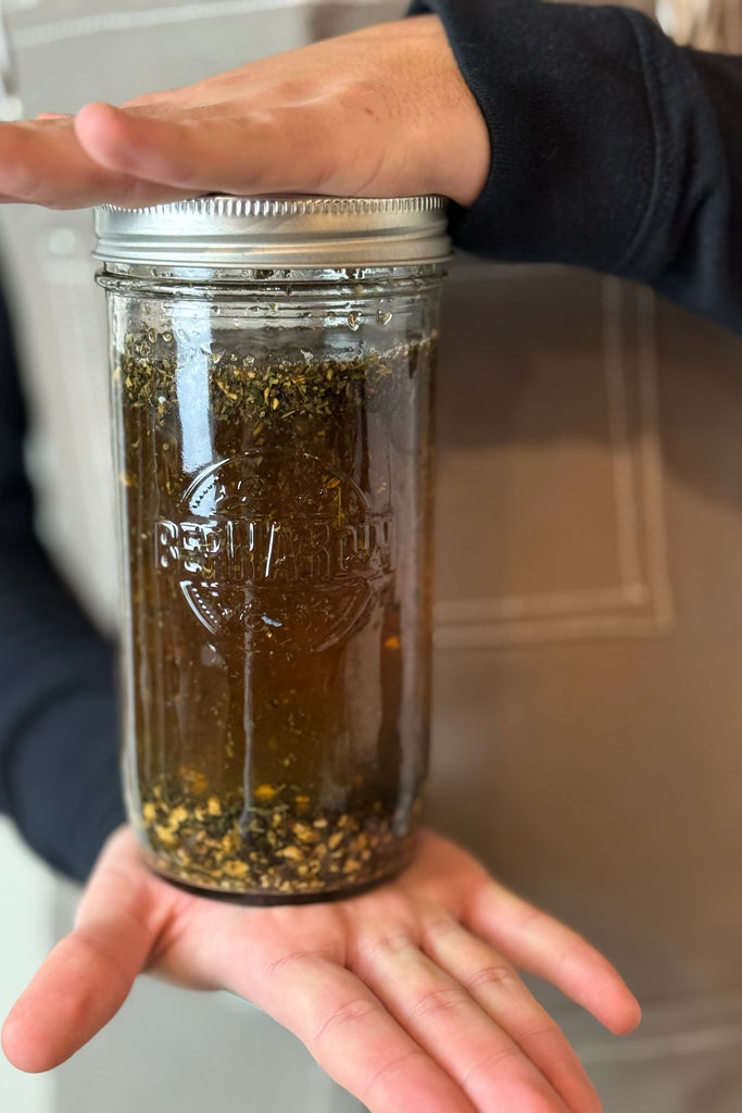 Dark Olive Green Morning Ritual Tea