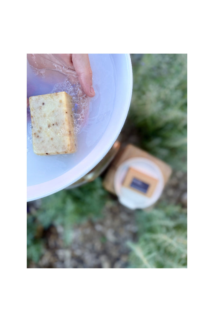 Dim Gray Rosehip Block of Soap