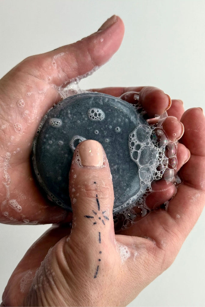 Light Gray Clean Slate Shampoo Bar