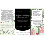 Magnesium Spray. Wild Rose & Neroli