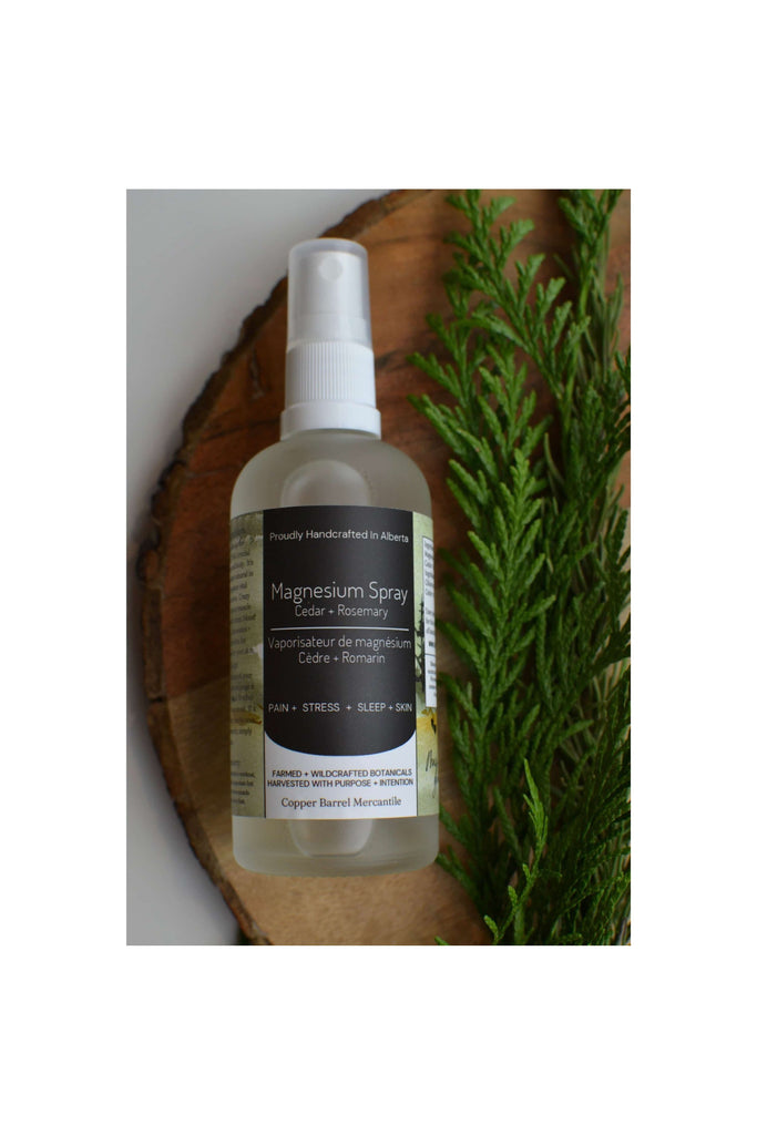 Canadian gifts and homeware Magnesium Spray. Cedar &