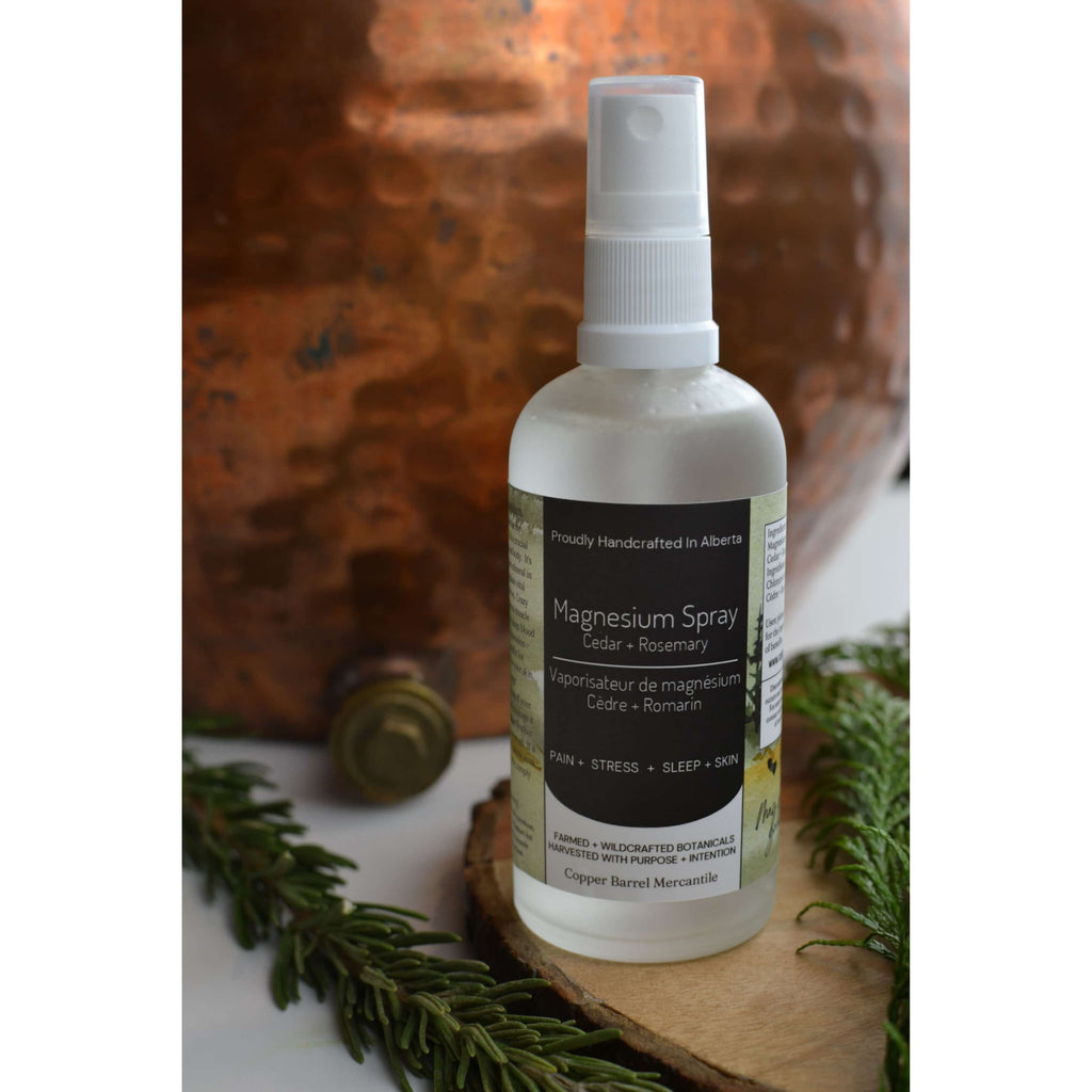 Canadian gifts and homeware Magnesium Spray. Cedar &