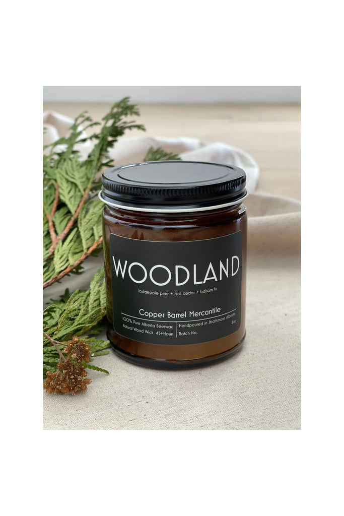 Gray Woodland Candle