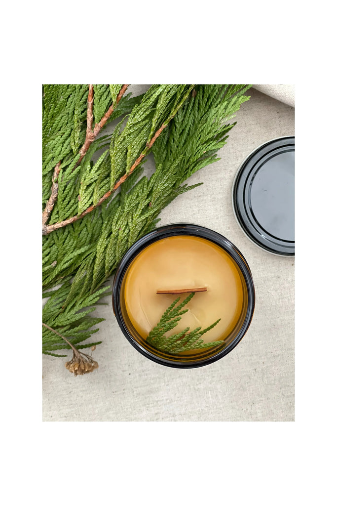 Gray Woodland Candle