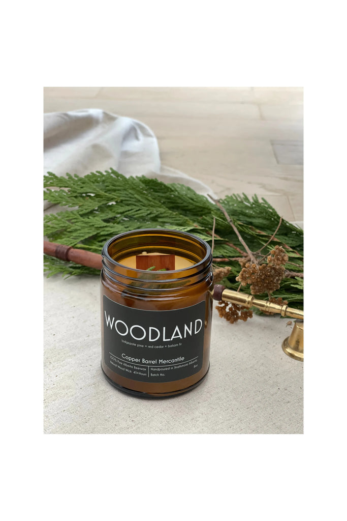 Gray Woodland Candle