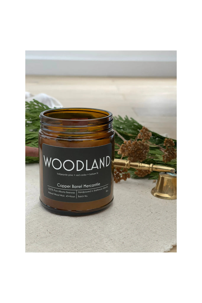 Gray Woodland Candle