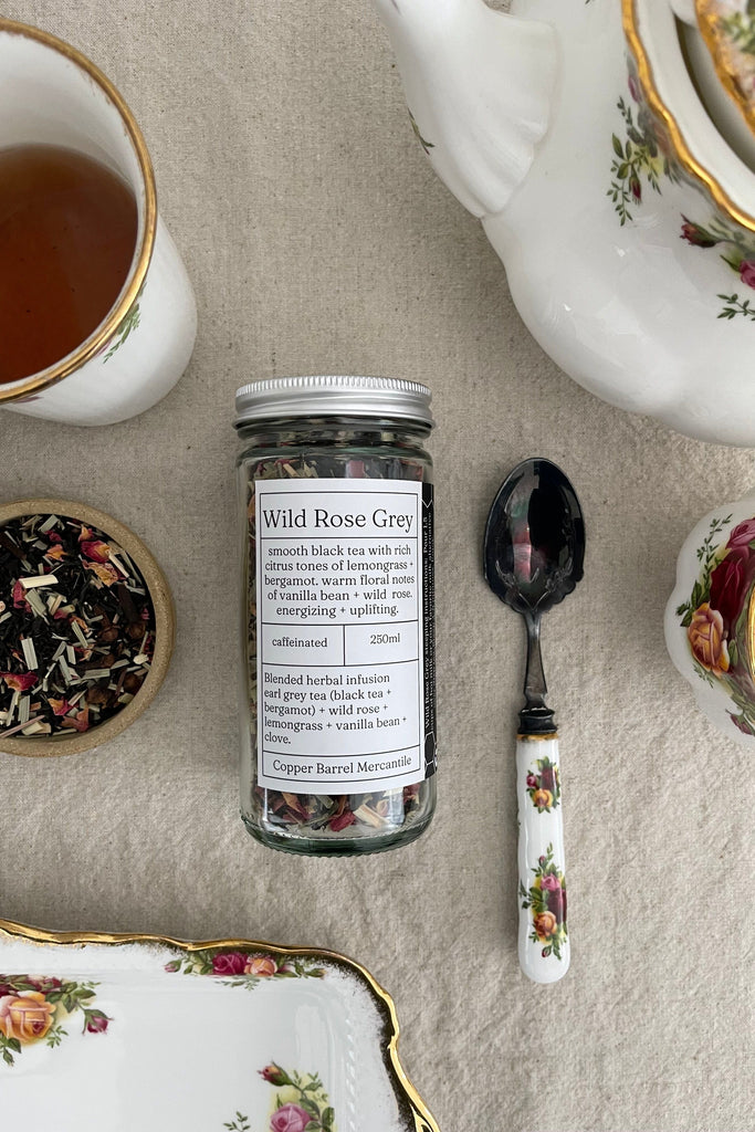 Dark Gray Wild Rose Grey Tea